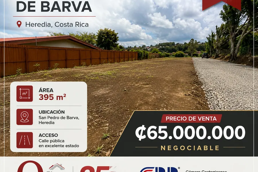 Lote en San Roque, Barva: Lotes buenos en Heredia cada vez son más escasos… y este lo tiene Todo!