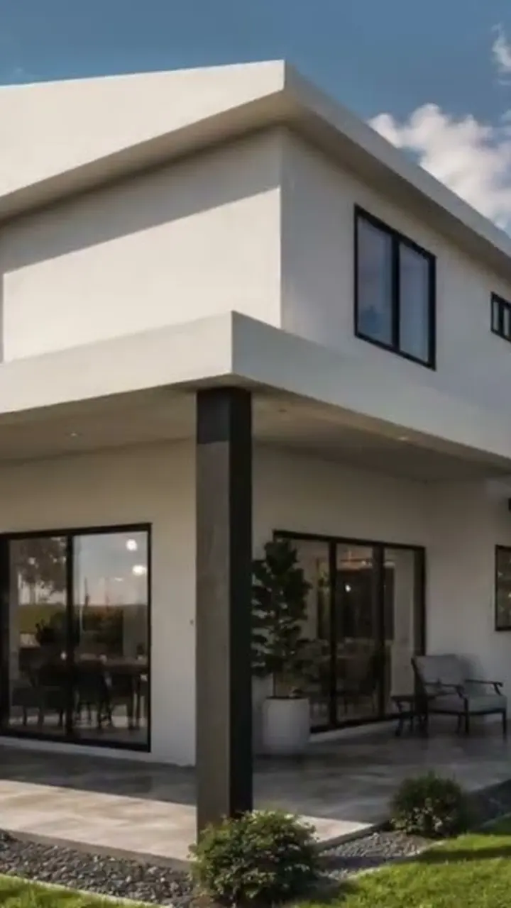 Patricia Quijano enseñando casa en Guácima, Alajuela